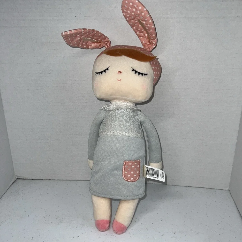 METOO Angela Plush Sleeping Girl Bunny Rabbit Baby Rag Doll Stuffed Animal
